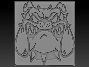 bulldog relief 3D Принт Модель