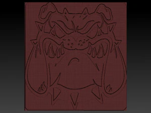 bulldog relief 3D Print Model