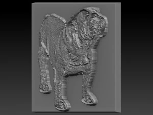 bulldog relief 3D Print Model
