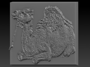 camel relief 3D 打印模型
