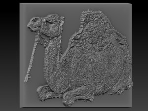 camel relief 3D 打印模型