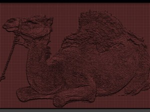 camel relief 3D 打印模型