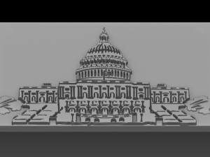 capitol build relief 3D Print Model