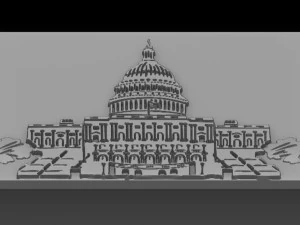 capitol build relief 3D Print Model