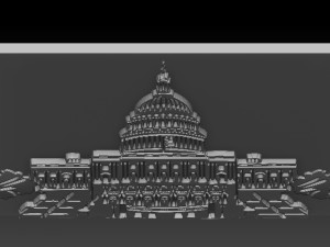 capitol build relief 3D Print Model