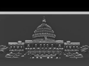capitol build relief 3D Print Model