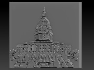 capitol build relief 3D Print Model