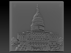 capitol build relief 3D Print Model