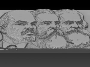 soviet thinkers relief Model Cetak 3D