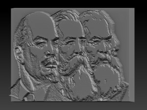 soviet thinkers relief Model Cetak 3D