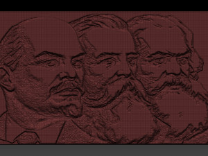 soviet thinkers relief Model Cetak 3D