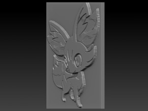 pokemon relief Model Cetak 3D
