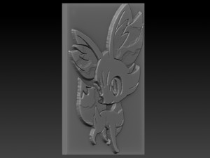 pokemon relief Model Cetak 3D