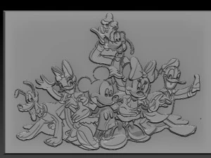 disney cartoon relief 3D Print Model