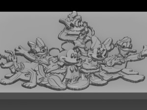 disney cartoon relief Modelo de Impressão 3D