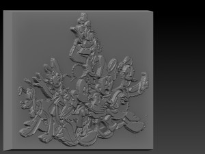 disney cartoon relief Modelo de Impressão 3D