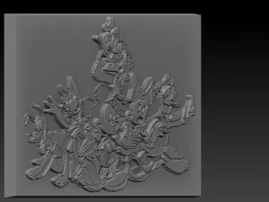 disney cartoon relief 3D Print Model