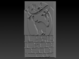 cat relief 3D 打印模型