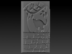 cat relief 3D 打印模型