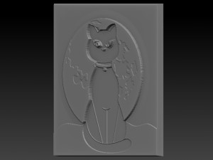 cat relief Model Cetak 3D