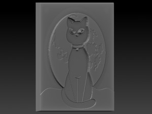 cat relief Model Cetak 3D