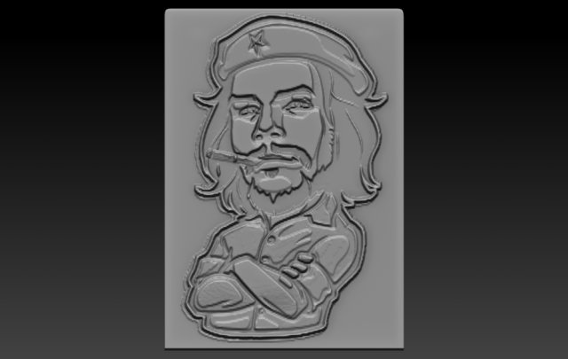 che relief 3D-Druckmodell .c4d .max .obj .3ds .fbx .stl .blend 