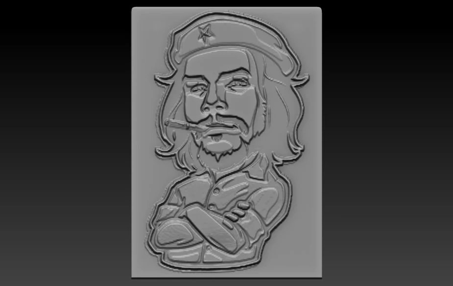 che relief 3D Print Model .c4d .max .obj .3ds .fbx .stl .blend 