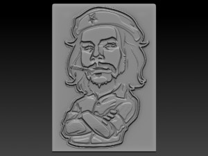 che relief 3D 프린트 모델