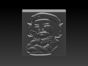 che relief 3D-Druckmodell