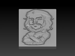 che relief 3D-Druckmodell
