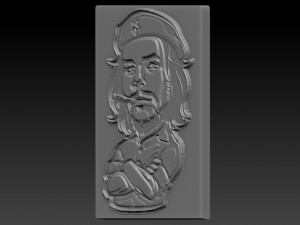 che relief 3D-Druckmodell