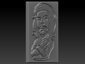 che relief 3D-Druckmodell