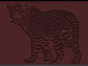 cheetah relief 3D Print Model
