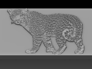 cheetah relief Modelo de impresión 3D