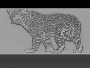 cheetah relief 3D Print Model