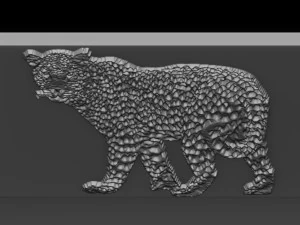 cheetah relief 3D Print Model