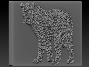 cheetah relief Modelo de impresión 3D