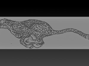 cheetah relief 3D Print Model