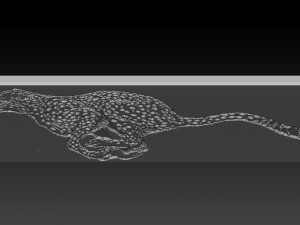 cheetah relief 3D Print Model