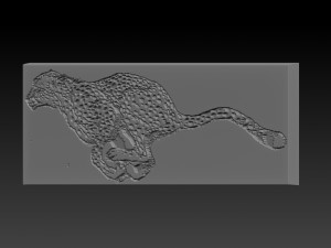 cheetah relief 3D Print Model