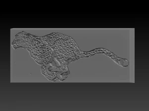 cheetah relief 3D Print Model