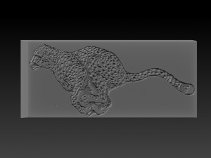 cheetah relief 3D Print Model