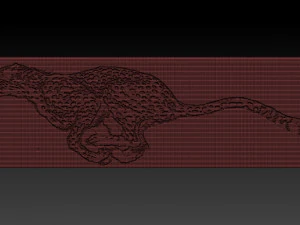 cheetah relief 3D Print Model