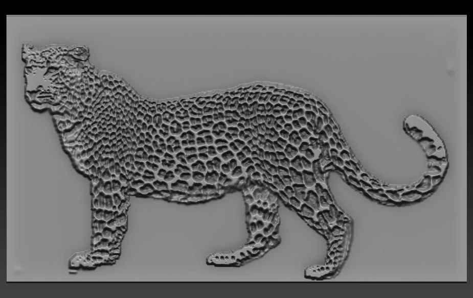 cheetah relief 3D Print Model .c4d .max .obj .3ds .fbx .stl .blend 