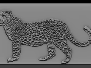 рельєф гепарда 3D Принт Модель