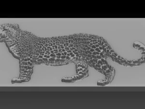 cheetah relief 3D Print Model