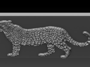 cheetah relief 3D Baskı Modeli