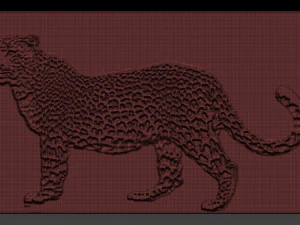 cheetah relief 3D Print Model