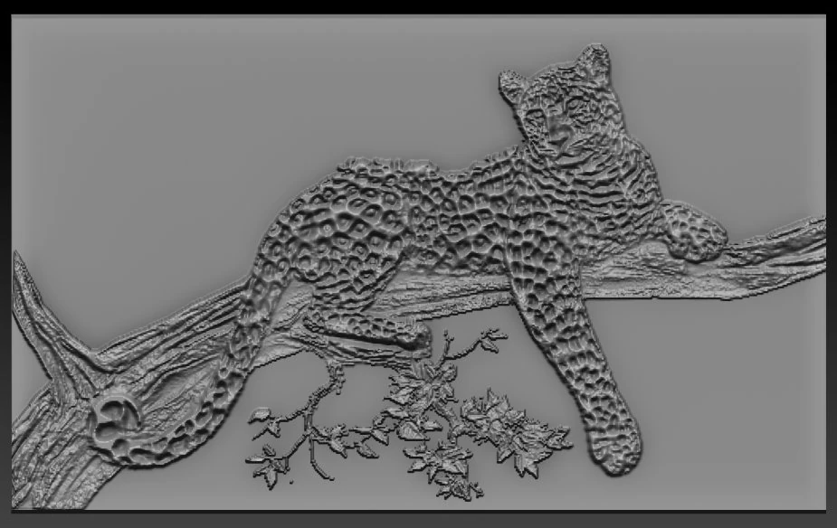 cheetah relief 3D Print Model .c4d .max .obj .3ds .fbx .stl .blend 