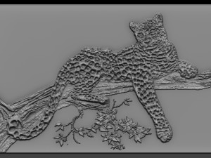 cheetah relief 3D Print Model